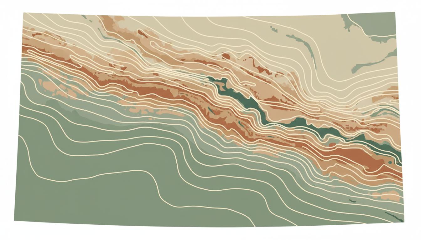 Stylized topographic map of Northern Utah service area